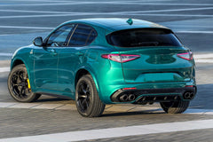 NEU Matt Carbon Fiber Auspuffblende Rohre Blenden für Alfa Romeo Stelvio ab17 55-59mm et286