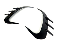 Schwarz Heck Stoßstange Areo Flaps Flossen für Mercedes GLC X254 AMG-Line ab 2022 pz68