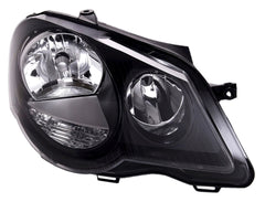 NEU GTI Scheinwerfer Frontscheinwerfer Schwarz für VW Polo 9N3 2005-2009 Mit E-Prüfzeichen