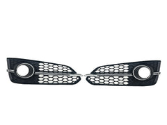 Lüftungsgitter Blenden Grill Gitter Schwarz Chrom für Audi A8 S8 D4 4H S-Line 13-17 MOPF mit ACC