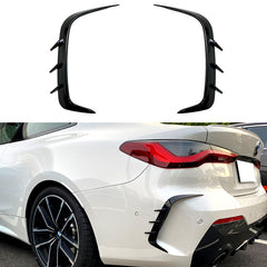 Heck Stoßstange Aero-Kits Flaps Flossen Passend für 4er G22 G23 425i 430i M440i M Sport ab 2021