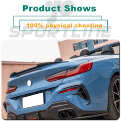 NEU 100% Echt Carbon Heck Spoiler Flüge Spoilerlippe Passend für 8er G14 840i M850i Cabrio ab 2020