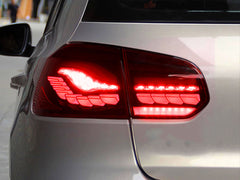 NEU LED Rückleuchten Fahrlicht Rot Rauch für VW Golf 6 Rücklicht Heckleuchten 08-13 Sequenzieller