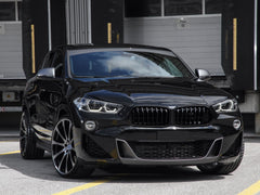 Kühlergrill Frontgrill Nieren Grill Schwarz Glanz Passend für X2 F39 2018-2023