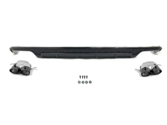 Schwarz Glanz Diffusor Endrohre für AUDI A6 Heckdiffusor C7 4G mit Seriens. MOPF 15-18