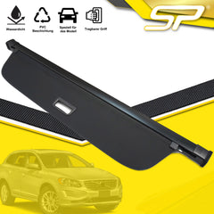 Für VOLVO XC60 08-17 Schwarz Laderaumabdeckung Abdeckrollo Kofferraum Rollo