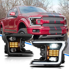 Dynamische LED-Scheinwerfer für Ford F-150 F150 2018-2020 Frontscheinwerfer