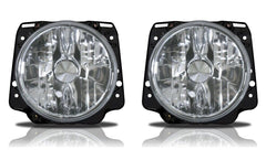 Klarglas Scheinwerfer Set für VW Golf 2 19E II 83-91 H4 Halogen Chrom 2teilig JO