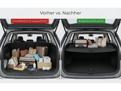 Für Skoda Octavia III Kombi 2013-2019 Schwarz Laderaumabdeckung Abdeckrollo Kofferraum Rollo