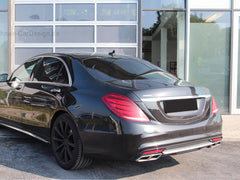 NEU Sport Look Chrom Auspuffblenden Auspuff Endrohr für Mercedes Benz E63 S63 S65 AMG Stoßstange et267