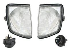 NEU Scheinwerfer + Blinker für Mercedes E-Klasse W124 S124 C124 A124 1993-1996 H3 H4 mit E-Prüfzeichen