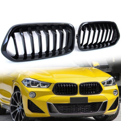 Kühlergrill Frontgrill Nieren Grill Schwarz Glanz Passend für X2 F39 2018-2023