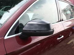 L+R Carbon Fiber Spiegelkappen für AUDI Q7 SQ7 4M ab 2015 Q5 SQ5 FY ab 2017 mit SideAssist mc28