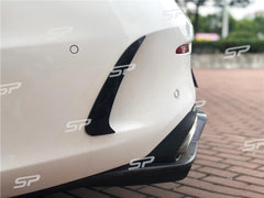 Schwarz Heck Stoßstange Flossen Flaps für Mercedes Benz C-Klasse C205 Coupe A205 Cabrio AMG Line C43 AMG pz15