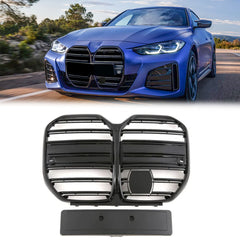 Kühlergrill Nieren Grille Grill für BMW 4er Gran Coupe G26 Glanz Schwarz Bj. 2021+