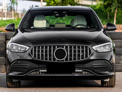 GT Chrom Küherlgrill Front Grill für Mercedes Benz W206 S206 mit Serienstoßstange ab 2021 fg304