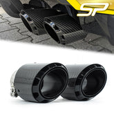 Auspuffblende Auspuff Endrohrblende Carbon für AUDI A4 A5 A6 A7 56-59mm