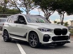 NEU Front Splitter Frontspoiler Spoilerlippe Schwarz Passend für X5 G05 Sport Paket 2019-2023