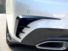 Stoßstange Heck Aero Flaps Canard Schwarz für BMW 3er G20 M Paket 19-22 vor LCI