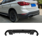 NEU Schwarz Glanz Diffusor Heckdiffusor Passend für X1 F48 mit Sport Paket LCI ab 2019