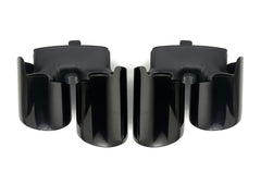 Schwarz Glanz Auspuffblenden Endrohre für Porsche Panamera 972 2024+ et314