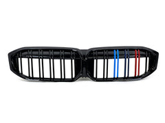 Doppelsteg Grill Kühlergrill Frontgrill Schwarz Passend für 3er G20 G21 LCI 2023+