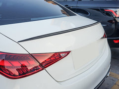 Schwarz Glanz Spoiler Heckspoiler Spoilerlippe für Mercedes Benz C Klasse W206 Limo ab 2021 2022 sp13