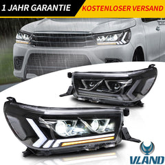 LED Scheinwerfer Frontscheinwerfer für Toyota Hilux Vigo Revo 2015 - 2020