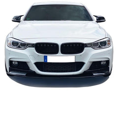 NEU Front Stoßstange Frontspoiler Spoilerlippe Schwarz Passend für 3er F30 F31 Sport Paket 2011-2019