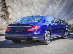 Auspuffblenden Endrohrblenden Y Eckig Schwarz Für Mercedes CLS C219 C218 W221 S63 AMG