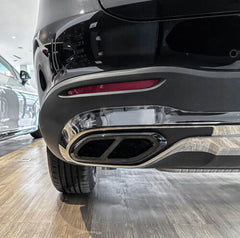NEU Auspuffblenden Endrohre Abdeckung Endschalldämpfer Rahmen für Mercedes GLC X254 AMG-Line ab 2022