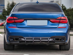 Schwarz Glanz Auspuffblenden Endrohre Auspuff für BMW 7er G11 G12 16-19 et339