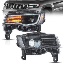 NEU LED Scheinwerfer DRL Start-up für Jeep Grand Cherokee 2014–2022
