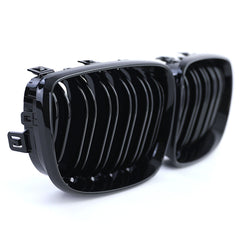 Kühlergrill Doppelsteg Grill Frontgrill Schwarz Passend für E81 E82 E87 E88 LCI 2007-2012