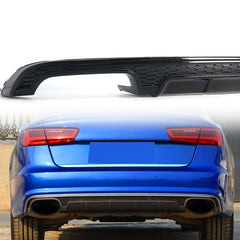 Diffusor Heckdiffusor Schwarz Glanz für AUDI A6 C7 4G mit Seriens. MOPF 15-18 di244