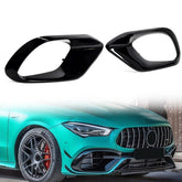 Vorne Stoßstange Rahmen Lüftungsgitter Schwarz für Mercedes C118 CLA45 AMG 2020+