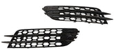 Glanz Schwarz Waben Gitter Lüftungsgitter Grill für Audi A6 C7 4G Standard 11-14