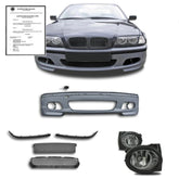 NEU Vorne Stoßstange Frontstoßstange Tagfahrlicht Nebelscheinwerfer Passend für 3er E46 1998-2005 mit ABE