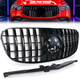 Schwarz Grill Frontgrill Kühlergrill GT Look für Mercedes GLS X167 24+ Facelift
