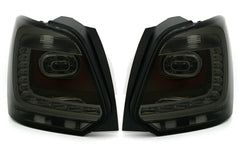 NEU LED Rückleuchten Heckleuchten Set Smoke für VW Polo 6R 2009-2014 mit E-Prüfzeichen