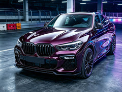 Schwarz Stoßstange Spoiler Lippe Frontspoiler für BMW X6 G06 M Paket 19-25