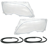 Scheinwerferglas Streuscheibe Set für BMW 3er E46 Facelift 01-05 Halogen / X