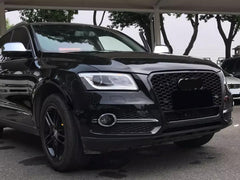RSQ5 Optik Schwarz Glanz Wabengrill Kühlergrill Front Grill für AUDI Q5 8R SQ5 2013-2017