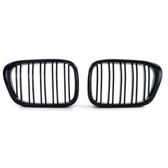 NEU Schwarz Glanz Grill Kühlergrill Doppelsteg Nieren Passend für 5er E39 95-03