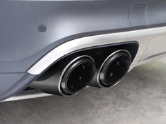 GTS Optik Glänzend Schwarz Auspuffblenden Endrohr für Porsche Macan S 3,0 2014-2021 et197