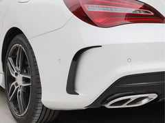 Flaps Flossen Flics Heck Stoßstange Schwarz für Mercedes CLA C117 X117 AMG Line CLA 45 AMG 2016-2019
