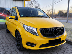 Panamericana Kühlergrill Front Grill Schwarz Glanz für Mercedes-Benz V-Klasse W447 2014 2015 2016 2017 2018 2019