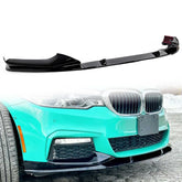 Schwarz Stoßstange Spoiler Lippe Frontspoiler für BMW 5er G30 G31 M Paket 17-20