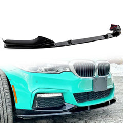 Schwarz Stoßstange Spoiler Lippe Frontspoiler für BMW 5er G30 G31 M Paket 17-20