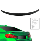 Heckspoiler Spoiler SCHWARZ GLANZ mit ABE für BMW 4er F32 Coupe 13-21